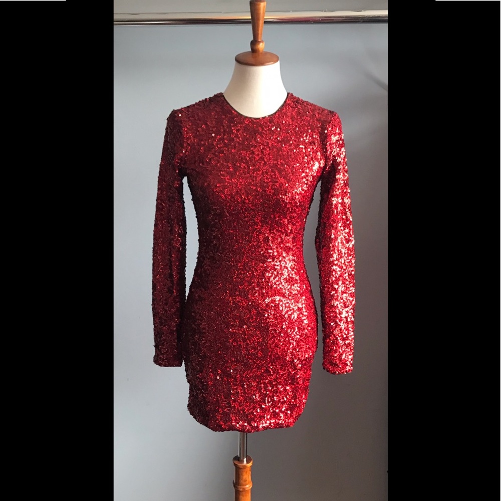 Red Kimchi Blue sequins dress